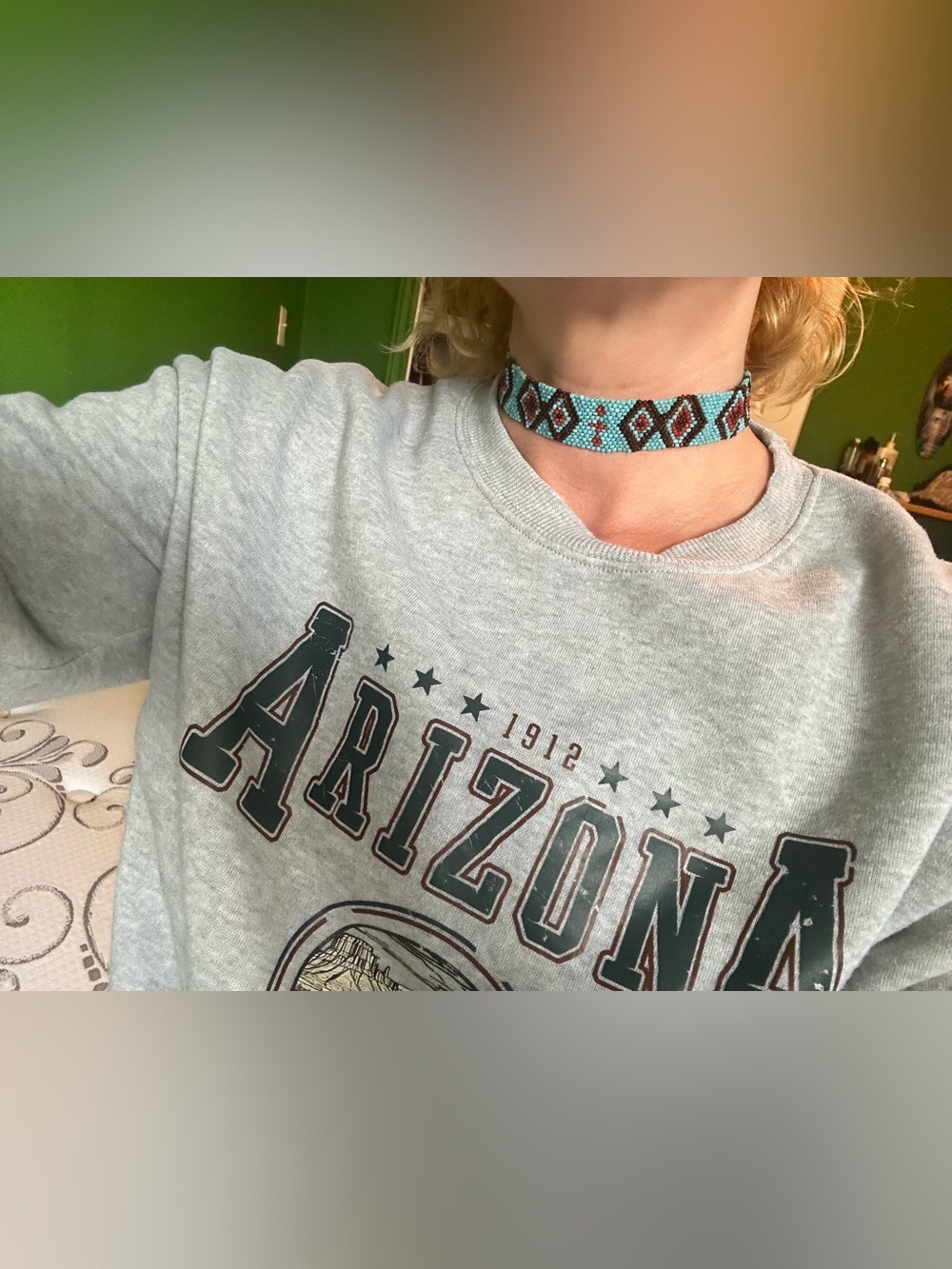 Beaded handmade choker